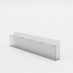 4 Section Leaflet Dispenser – Wall Fix: A5 Port – 670mm (W) x 160mm (H) x 48mm (D)