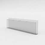 4 Section Leaflet Dispenser – Wall Fix: A4 Port – 910mm (W) x 240mm (H) x 48mm (D)