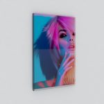 A6 Portrait Wall Mounted Sign Holder