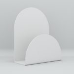 Acrylic Letter Holder. Moonlight White