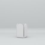 Medium Stationery Holder / Pen Pot. Moonlight White