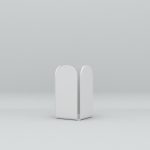 Tall Stationery Holder / Pen Pot. Moonlight White